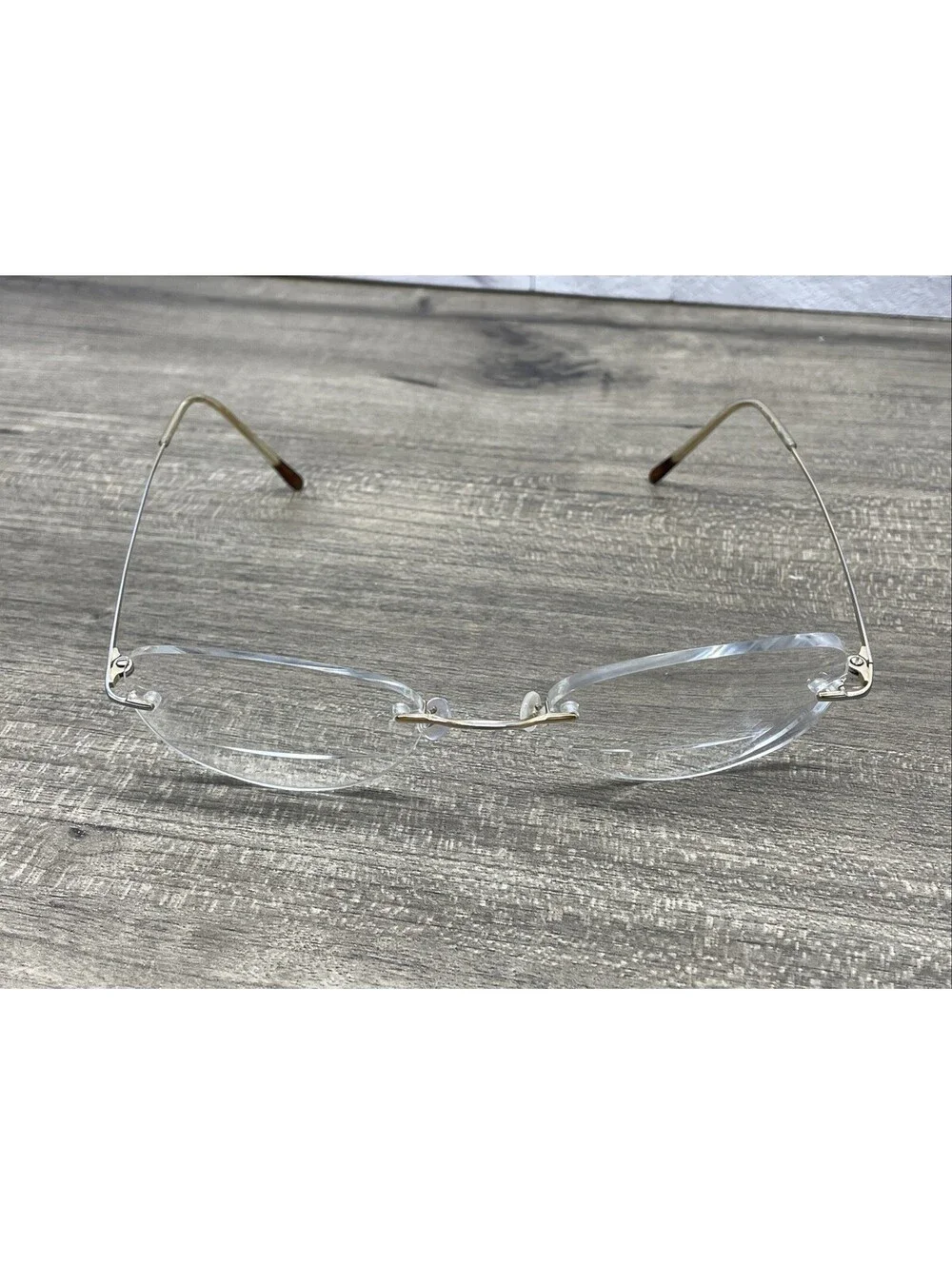 Marchon Airlock 2 760/6 062 Rimless Eyeglasses Gold Tone 49[]21-135 Frames